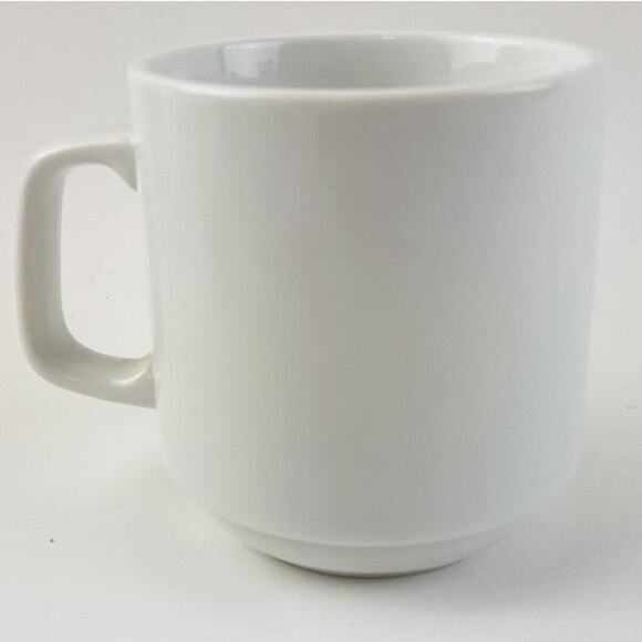 Vintage Coffee Tea Mug Papel Rainbow Letters Funny Humor Diet Eat Drink Merry - Picture 4 of 8